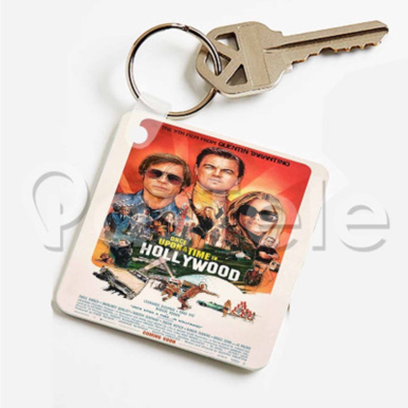 Once Upon a Time in Hollywood Custom Art Keychain Key Ring Jewelry Necklaces Pendant Two Sides