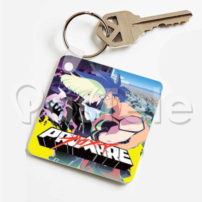 Promare Custom Art Keychain Key Ring Jewelry Necklaces Pendant Two Sides