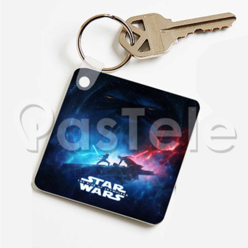 Star Wars The Rise of Skywalker Custom Art Keychain Key Ring Jewelry Necklaces Pendant Two Sides