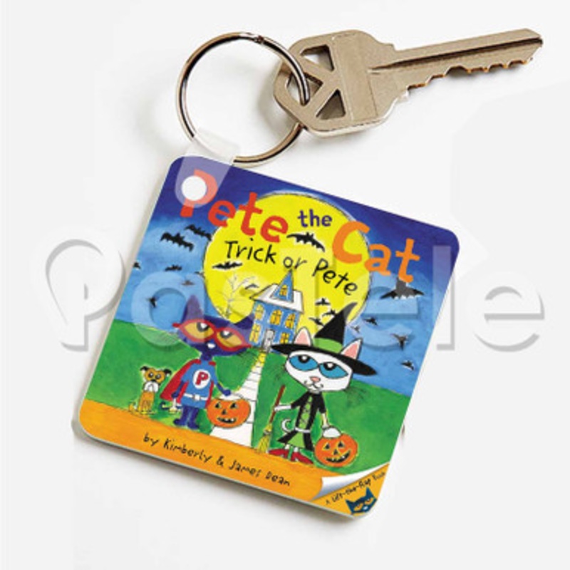 Trick or Pete Custom Art Keychain Key Ring Jewelry Necklaces Pendant Two Sides