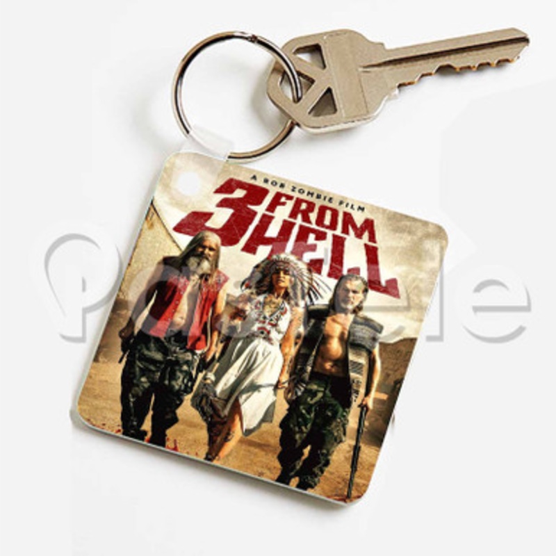 3 From Hell Custom Keychain Jewelry Necklaces Pendant Two Sides Key