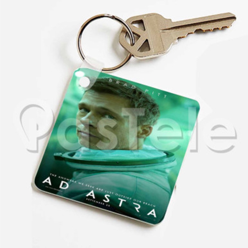 Ad Astra Custom Keychain Jewelry Necklaces Pendant Two Sides Key