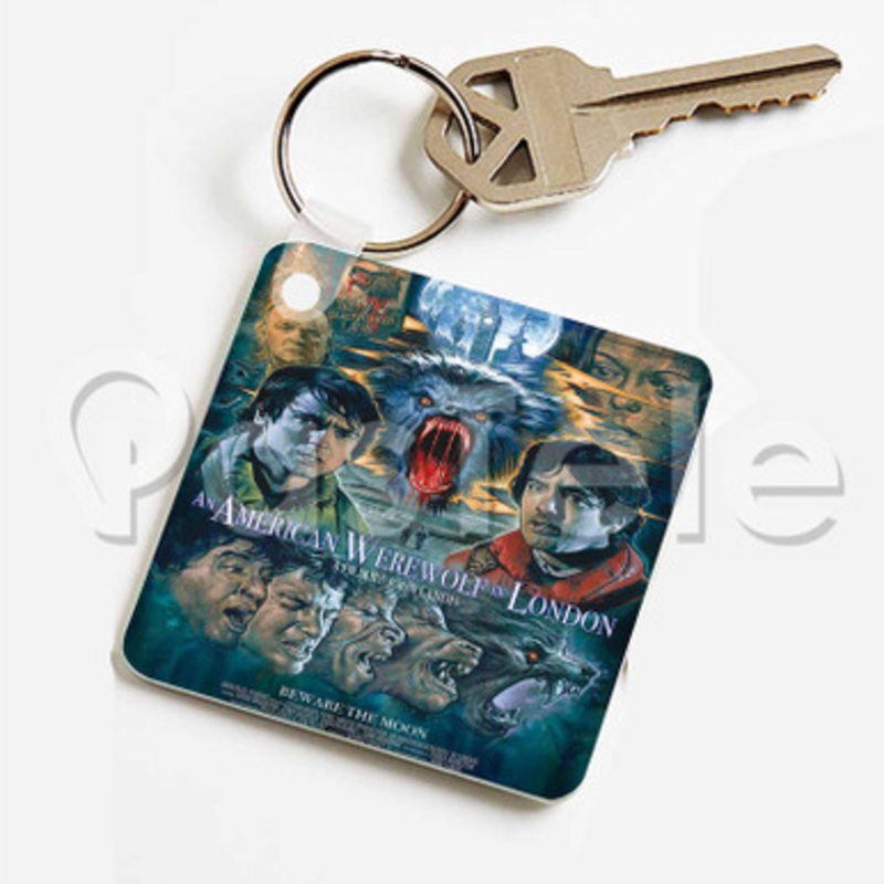 An American Werewolf In Paris Custom Keychain Jewelry Necklaces Pendant Two Sides Key