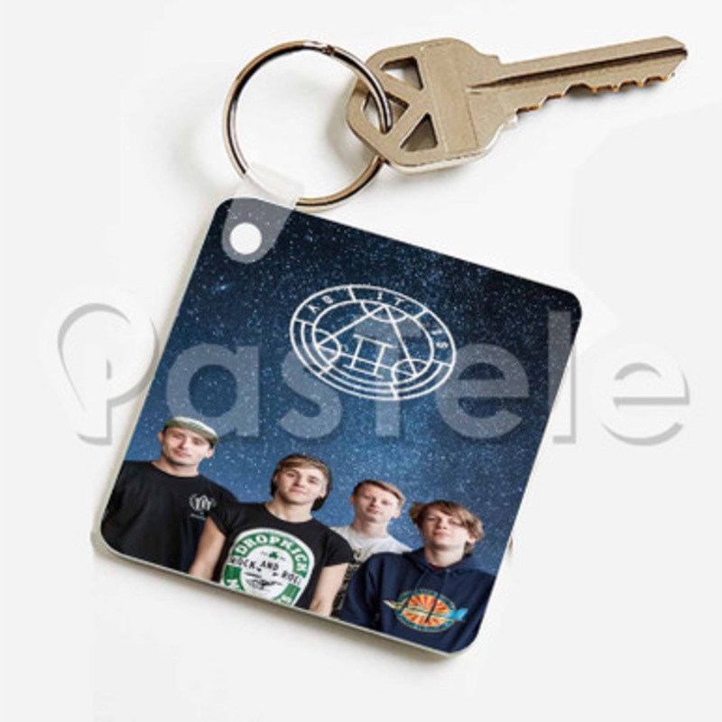 As It Is Band Custom Keychain Jewelry Necklaces Pendant Two Sides Key