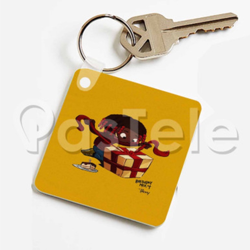 Birthday Mix 4 Lil Yachty Custom Keychain Jewelry Necklaces Pendant Two Sides Key