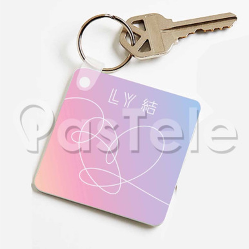 BTS LOVE YOURSELF ANSWER Custom Keychain Jewelry Necklaces Pendant Two Sides Key