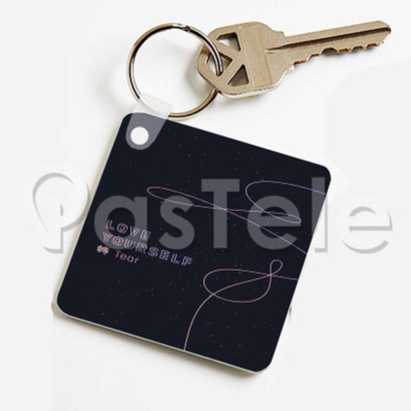 BTS LOVE YOURSELF TEAR Custom Keychain Jewelry Necklaces Pendant Two Sides Key