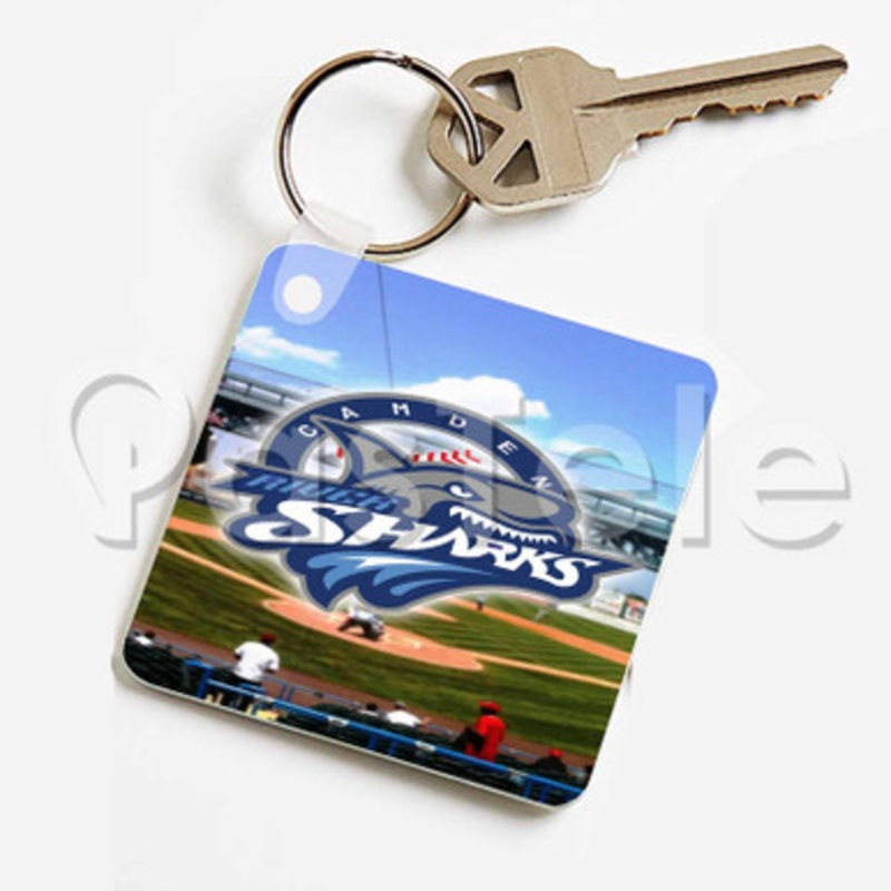 Camden Riversharks Custom Keychain Jewelry Necklaces Pendant Two Sides Key