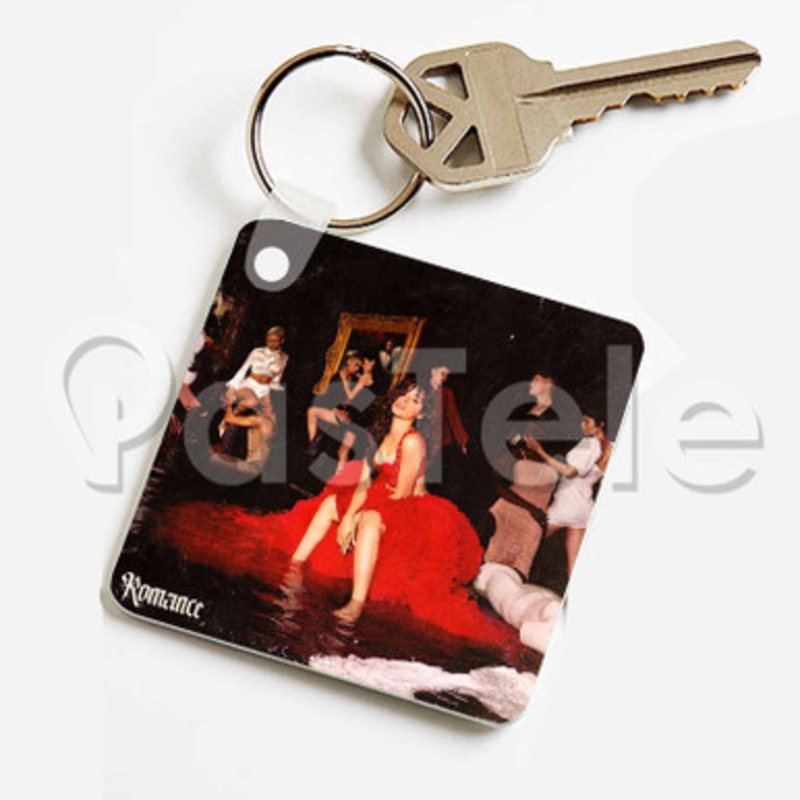 Camila Cabello Romance Custom Keychain Jewelry Necklaces Pendant Two Sides Key