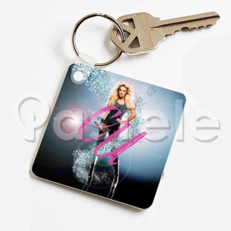 carrie underwood Custom Keychain Jewelry Necklaces Pendant Two Sides Key