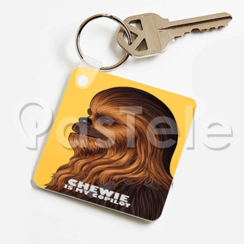Chewbacca Custom Keychain Jewelry Necklaces Pendant Two Sides Key