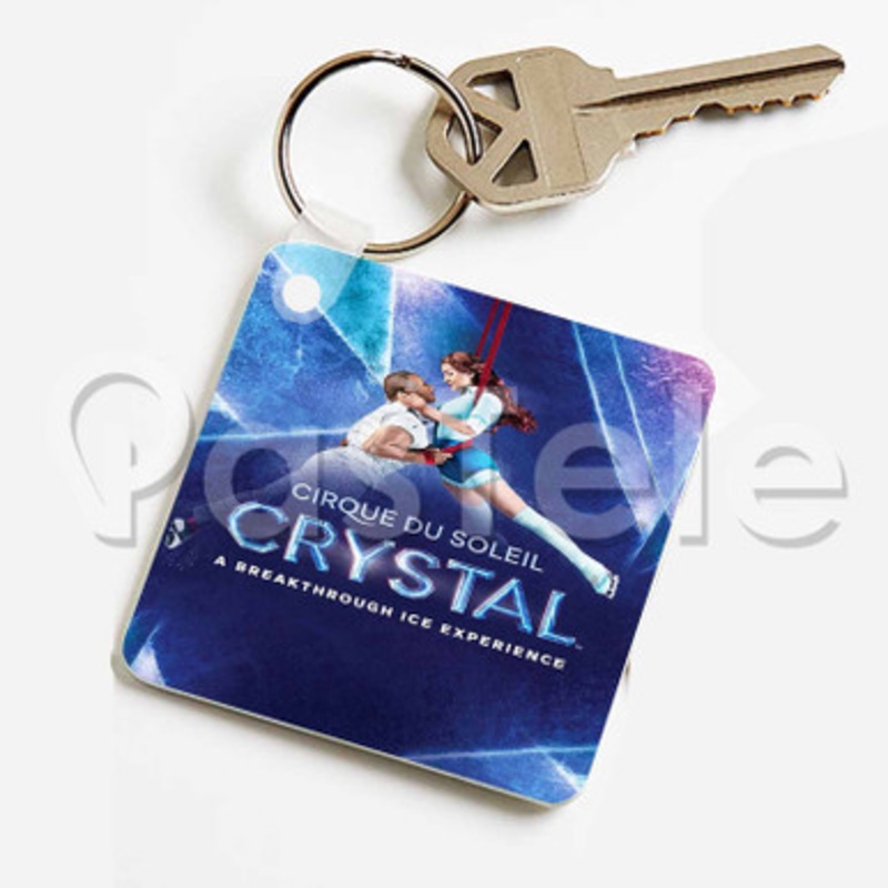 Cirque du Soleil Crystal 2 Custom Keychain Jewelry Necklaces Pendant Two Sides Key