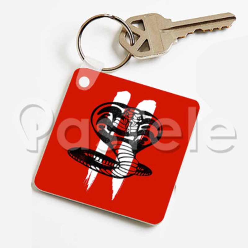 Cobra Kai Custom Keychain Jewelry Necklaces Pendant Two Sides Key
