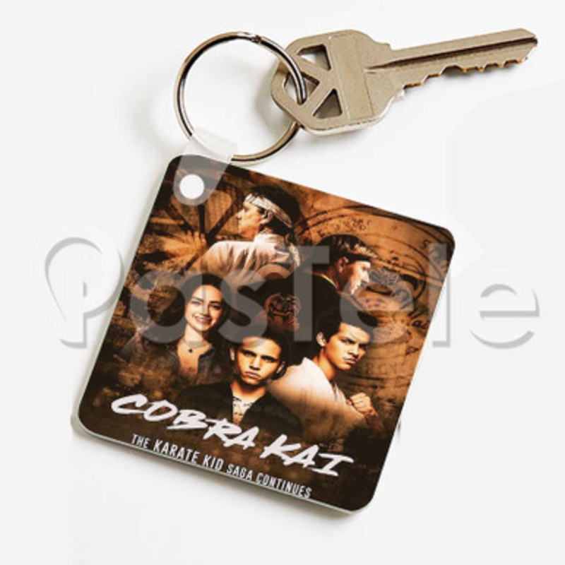Cobra Kai The Karate Kid Custom Keychain Jewelry Necklaces Pendant Two Sides Key