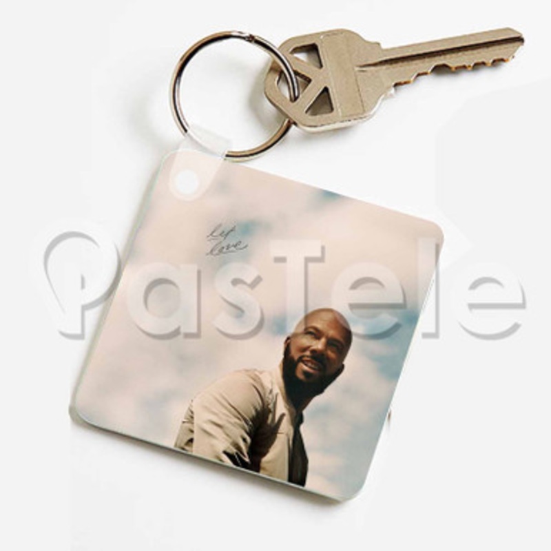 Common Let love Custom Keychain Jewelry Necklaces Pendant Two Sides Key