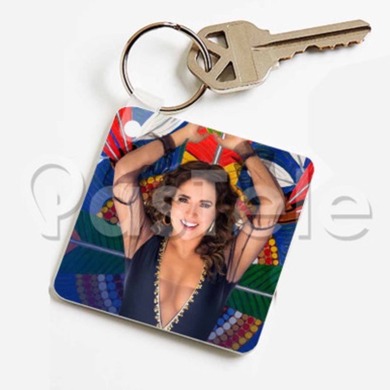 Daniela Mercury Custom Keychain Jewelry Necklaces Pendant Two Sides Key