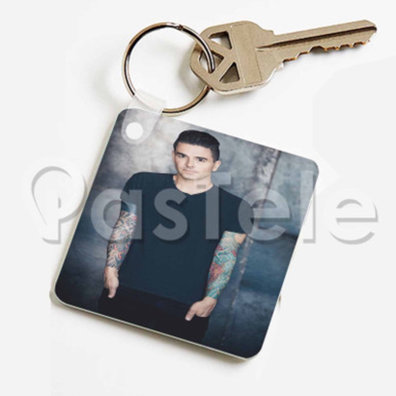 Dashboard Confessional Custom Keychain Jewelry Necklaces Pendant Two Sides Key