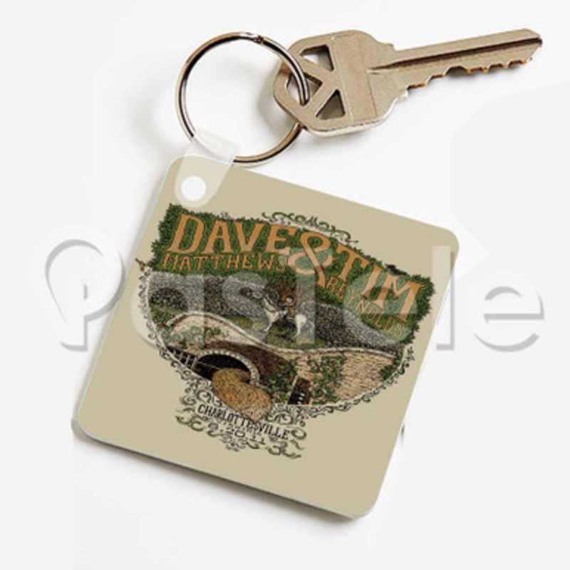 Dave Matthews Band Custom Keychain Jewelry Necklaces Pendant Two Sides Key