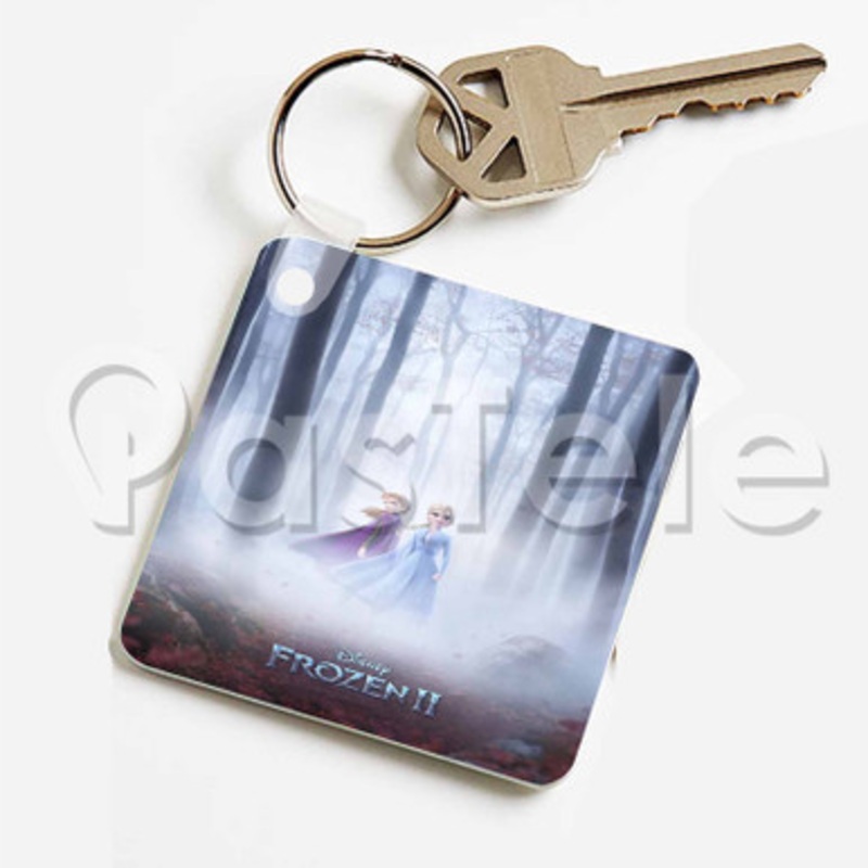 Frozen 2 Custom Keychain Jewelry Necklaces Pendant Two Sides Key