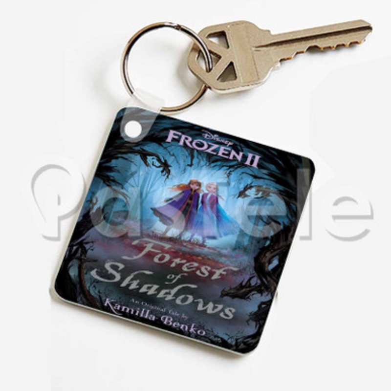 Frozen 2 Forest of Shadows Custom Keychain Jewelry Necklaces Pendant Two Sides Key