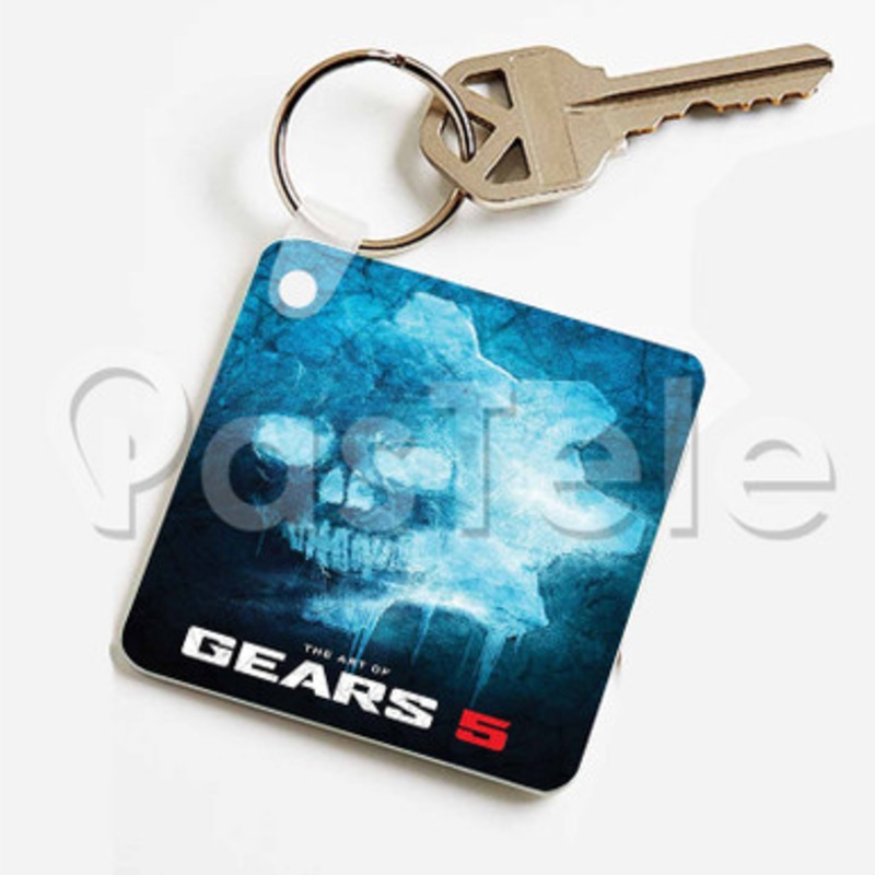 Gears 5 Custom Keychain Jewelry Necklaces Pendant Two Sides Key