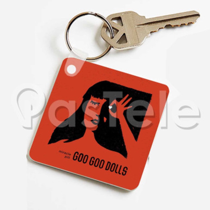 Goo Goo Dolls Miracle Pill Custom Keychain Jewelry Necklaces Pendant Two Sides Key