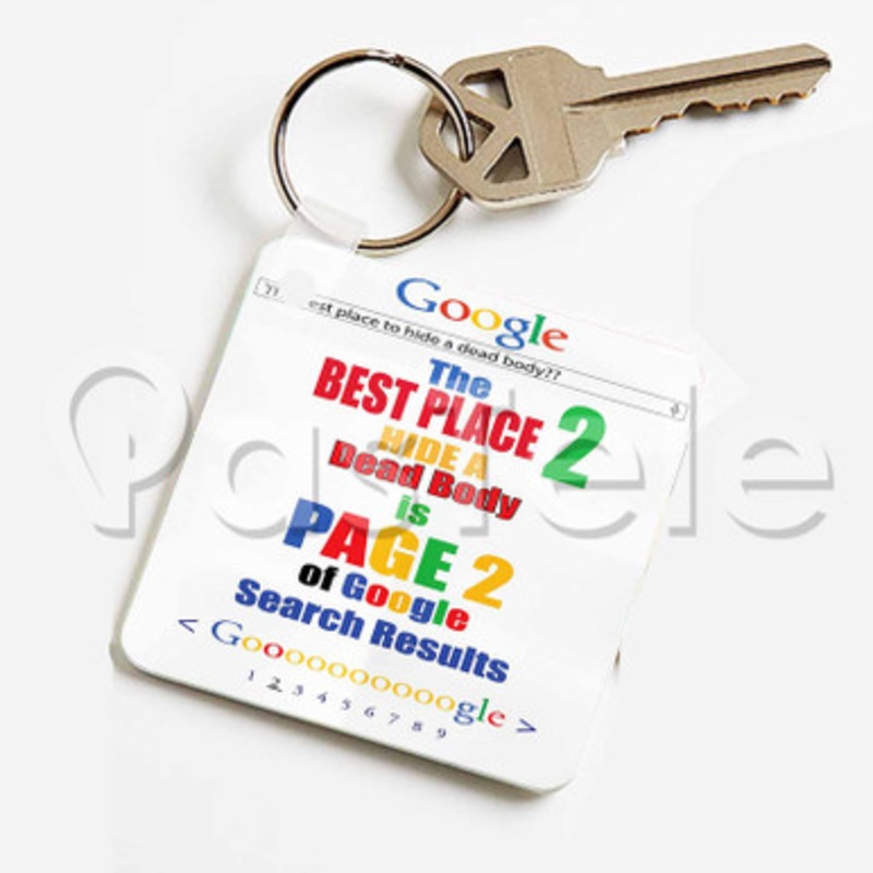 google creative Custom Keychain Jewelry Necklaces Pendant Two Sides Key