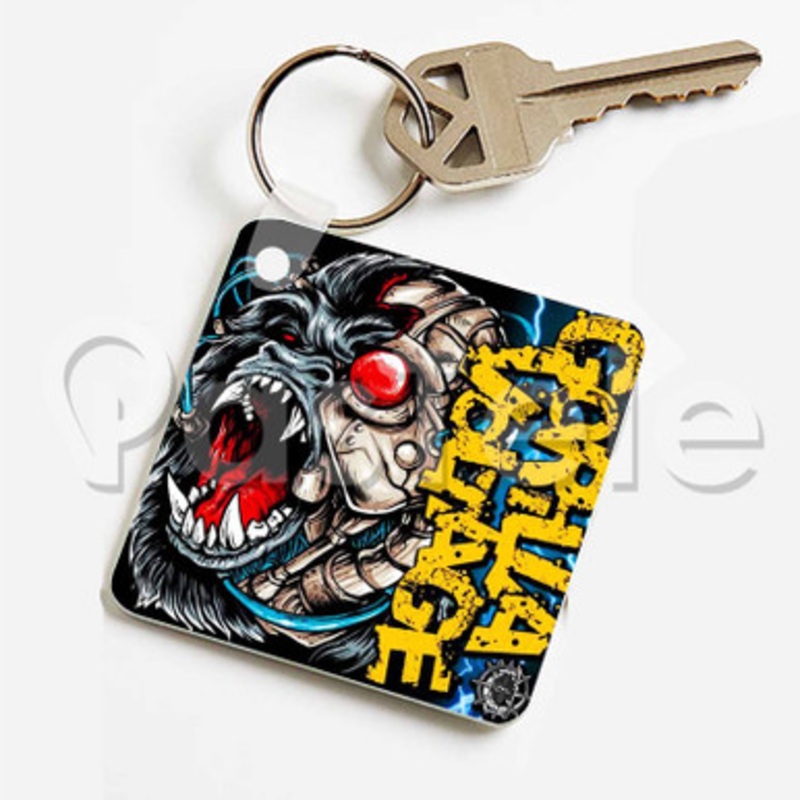 Gorilla Voltage Custom Keychain Jewelry Necklaces Pendant Two Sides Key