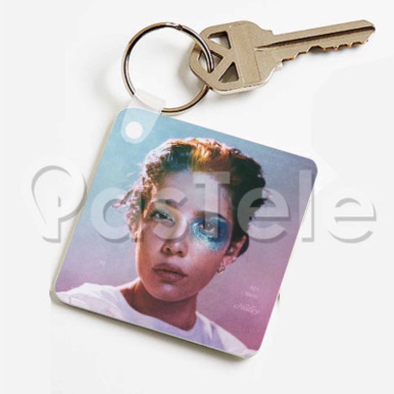 Halsey Manic Custom Keychain Jewelry Necklaces Pendant Two Sides Key