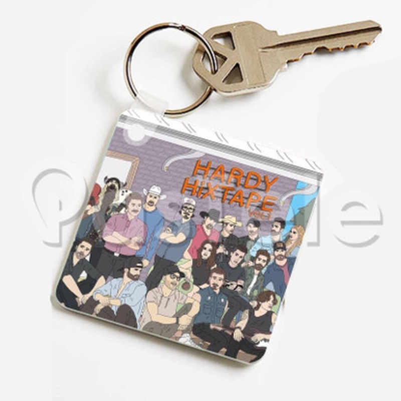 Hardy Nothin Out Here Custom Keychain Jewelry Necklaces Pendant Two Sides Key