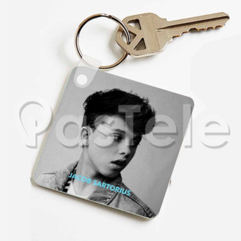 jacob sartorius Custom Keychain Jewelry Necklaces Pendant Two Sides Key