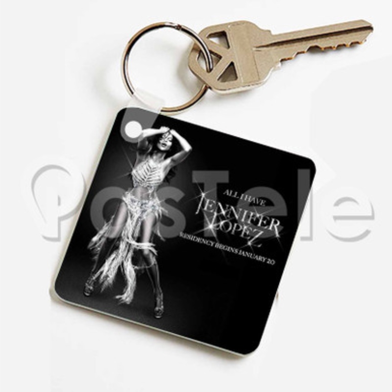 Jennifer Lopez All I Have Custom Keychain Jewelry Necklaces Pendant Two Sides Key