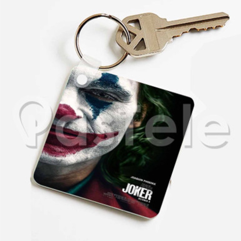 Joker 2 Custom Keychain Jewelry Necklaces Pendant Two Sides Key