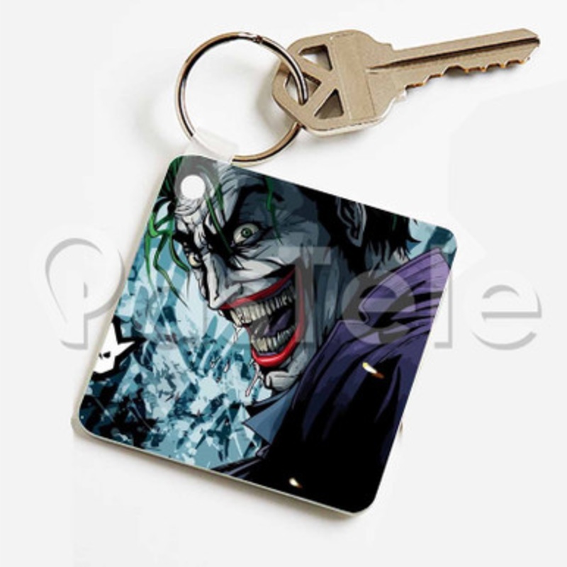 joker Movie Custom Keychain Jewelry Necklaces Pendant Two Sides Key