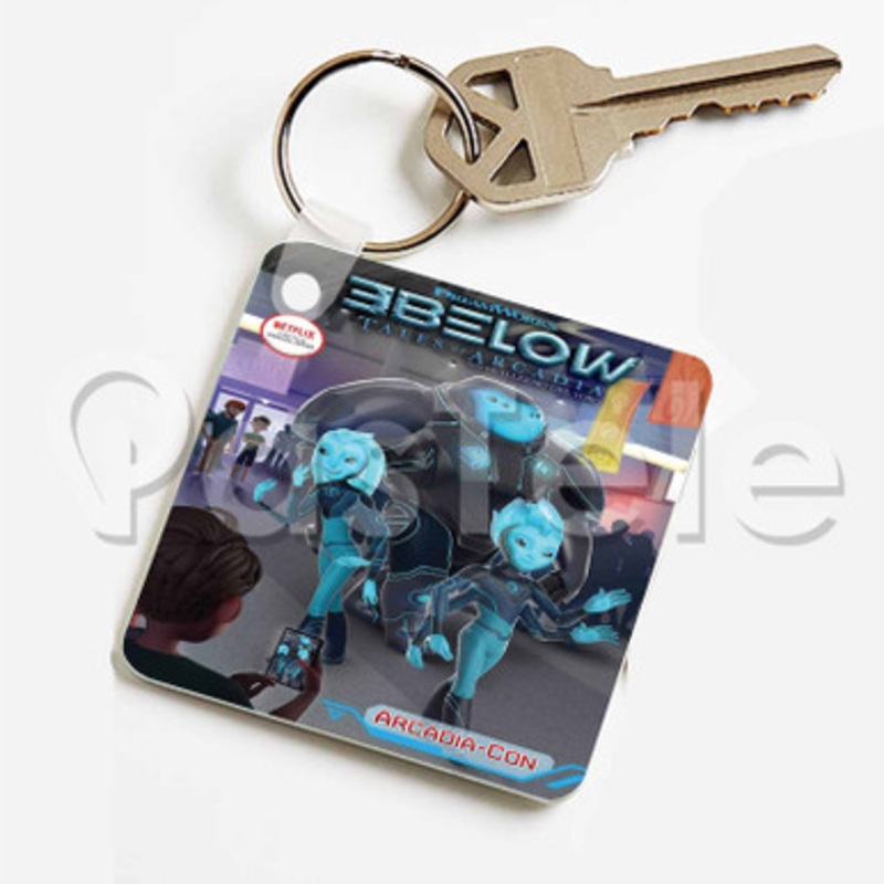 3 Below Custom Keychain Jewelry Necklaces Pendant Two Sides Key