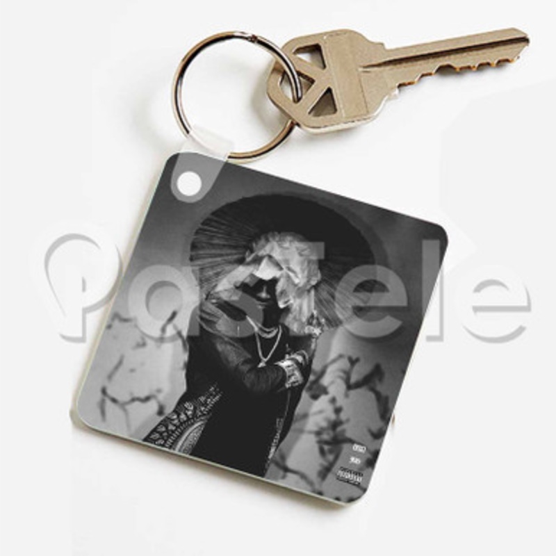 600 Days No Sleep Future Custom Keychain Jewelry Necklaces Pendant Two Sides Key