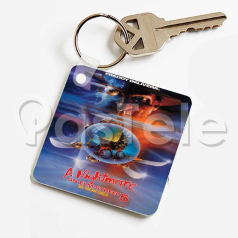 A Nightmare on Elm Street 5 The Dream Child Custom Keychain Jewelry Necklaces Pendant Two Sides Key