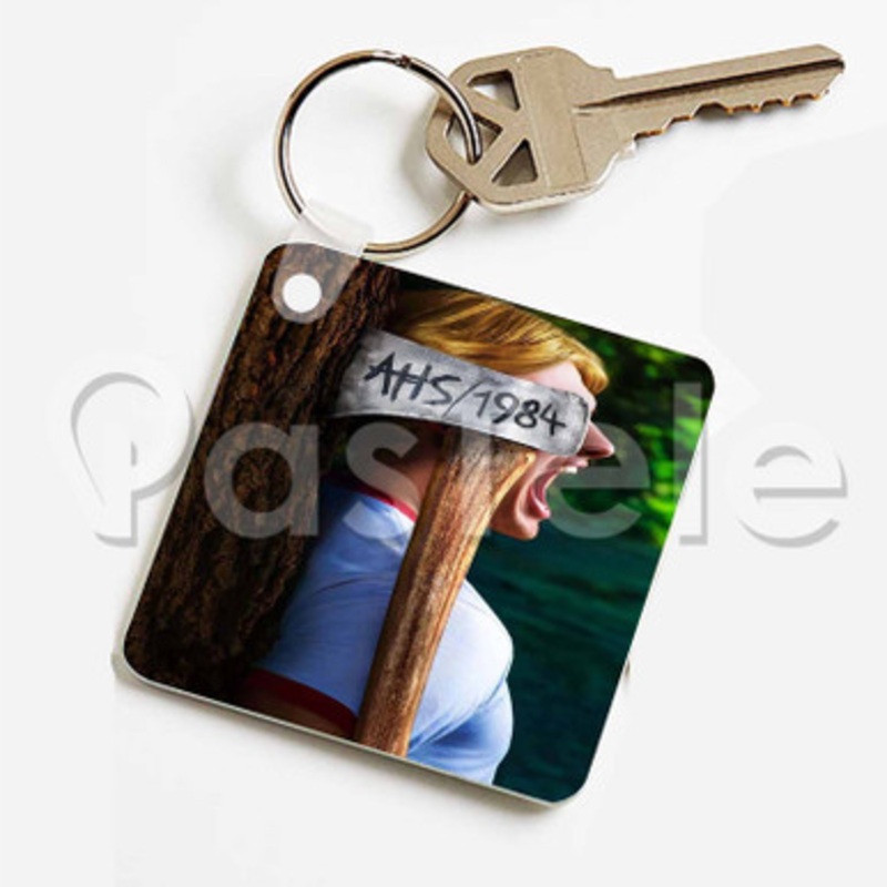 American Horror Story 1984 Custom Keychain Jewelry Necklaces Pendant Two Sides Key