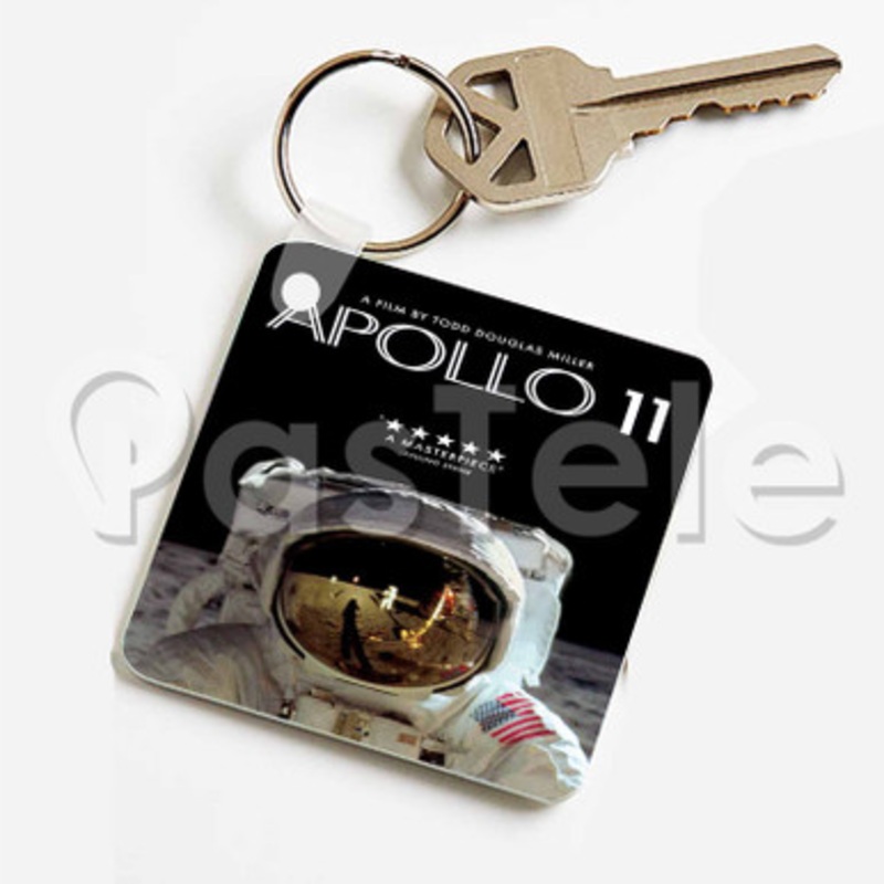 APOLLO 11 Custom Keychain Jewelry Necklaces Pendant Two Sides Key