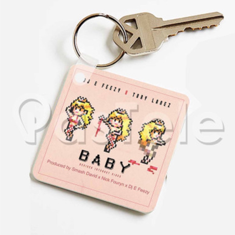 Baby DJ E Feezy Feat Tory Lanez Custom Keychain Key Ring Jewelry Necklaces Pendant Two Sides Key
