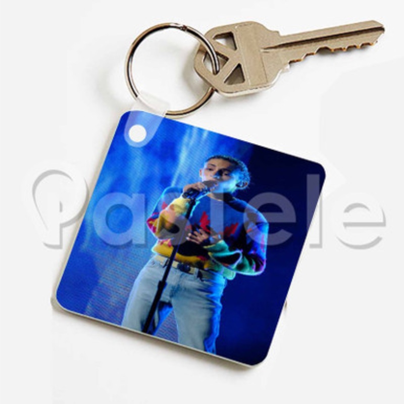 Benicio Bryant Custom Keychain Jewelry Necklaces Pendant Two Sides Key