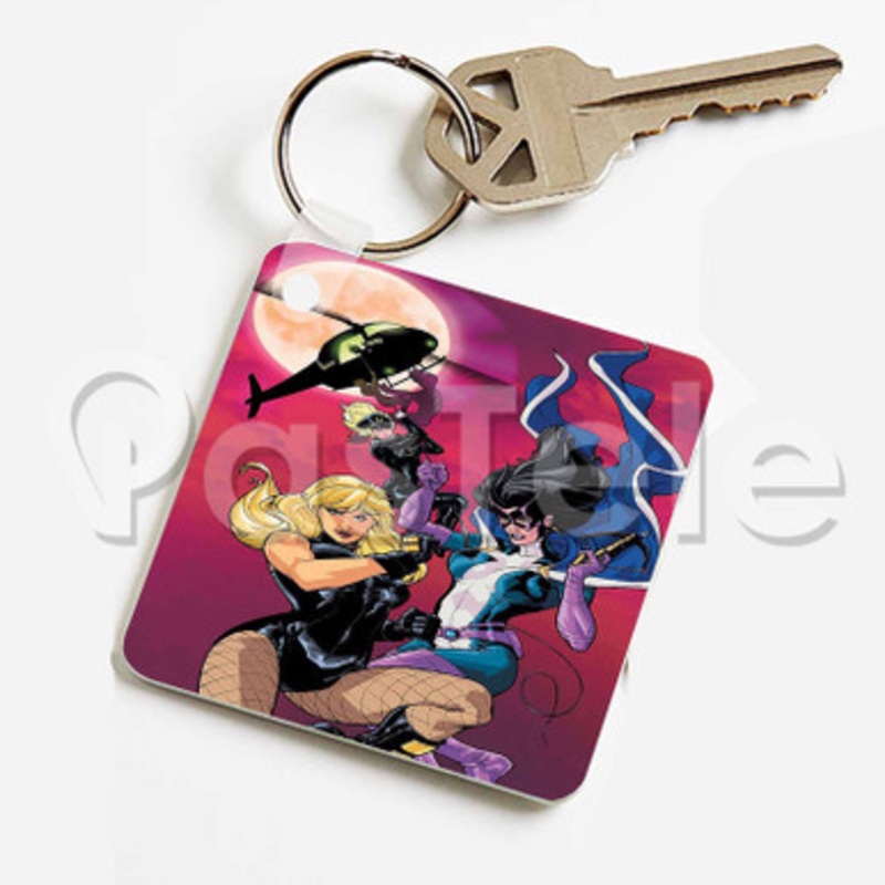 Birds of Prey DC Comics Custom Keychain Jewelry Necklaces Pendant Two Sides Key
