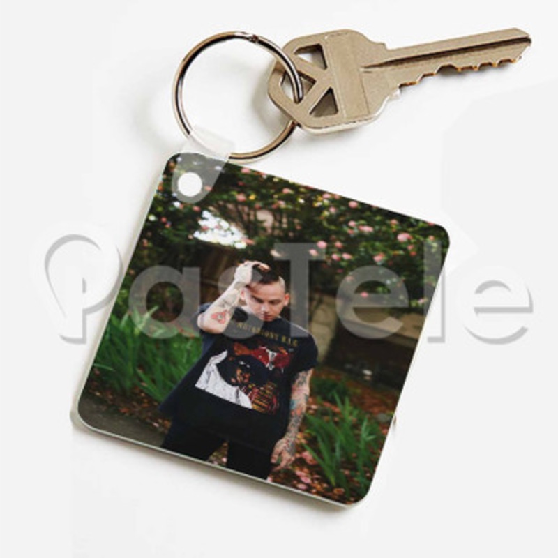 Blackbear Photo Custom Keychain Key Ring Jewelry Necklaces Pendant Two Sides Key