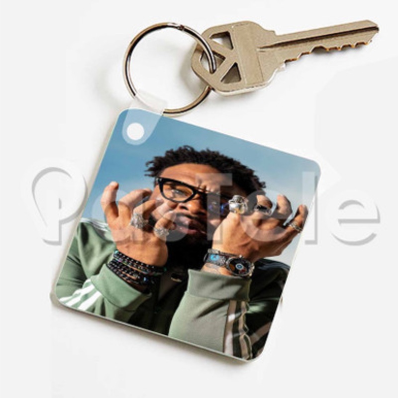Blanco Brown The Git Up Custom Keychain Jewelry Necklaces Pendant Two Sides Key