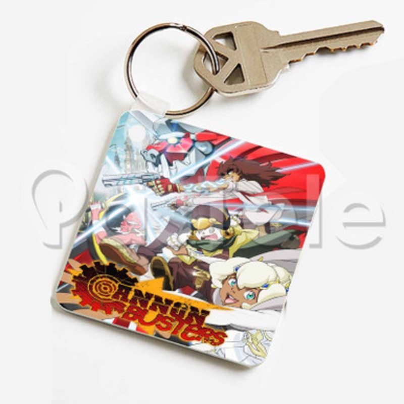 Cannon Busters Custom Keychain Jewelry Necklaces Pendant Two Sides Key