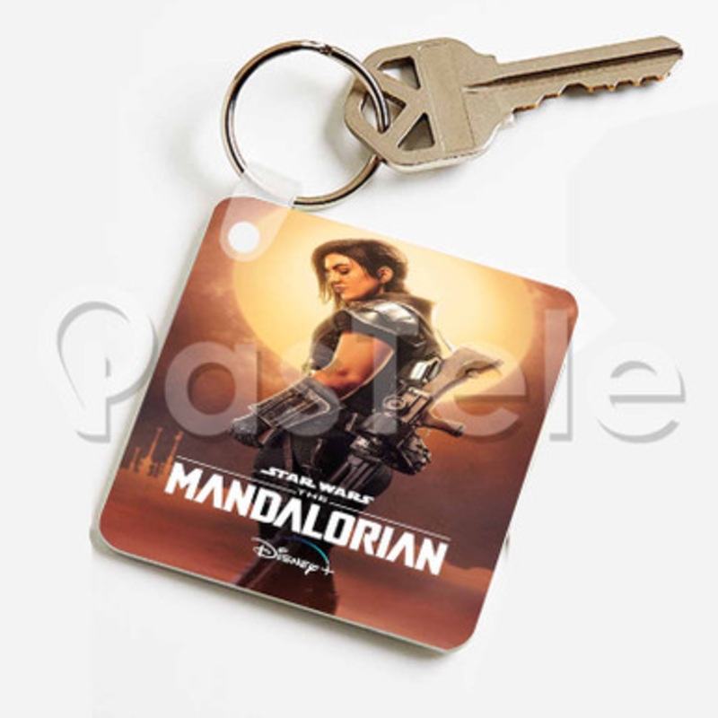 Cara Dune Star Wars The Mandalorian Custom Keychain Jewelry Necklaces Pendant Two Sides Key