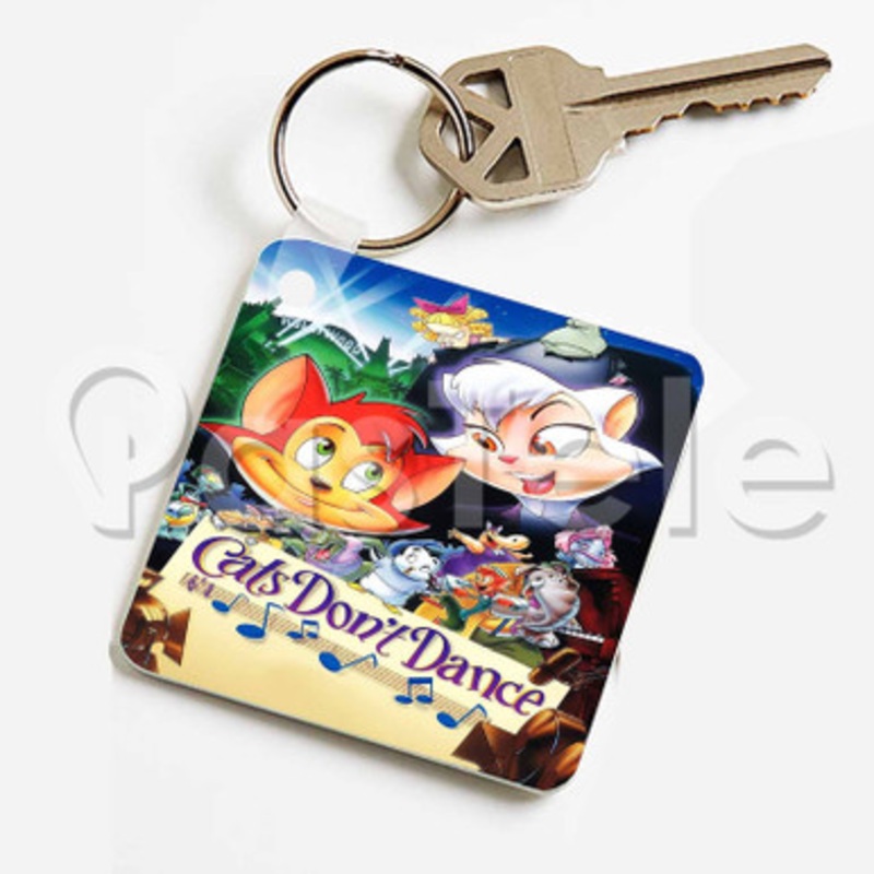 Cats Don t Dance Custom Keychain Jewelry Necklaces Pendant Two Sides Key