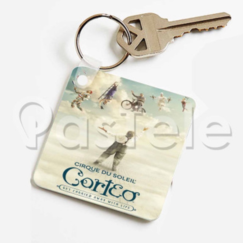 Cirque du Soleil Corteo 2 Custom Keychain Jewelry Necklaces Pendant Two Sides Key