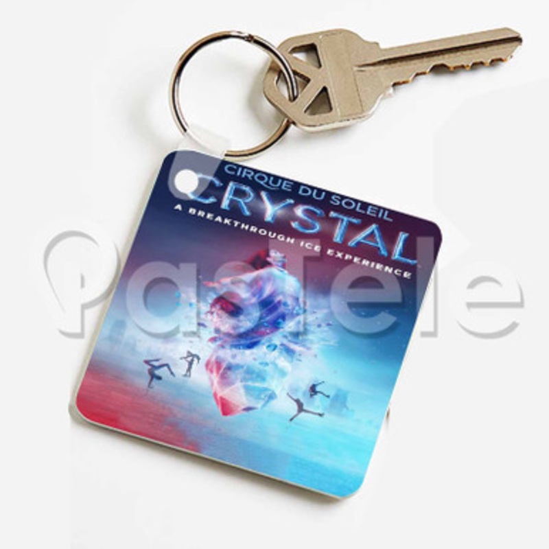 Cirque du Soleil Crystal Custom Keychain Jewelry Necklaces Pendant Two Sides Key