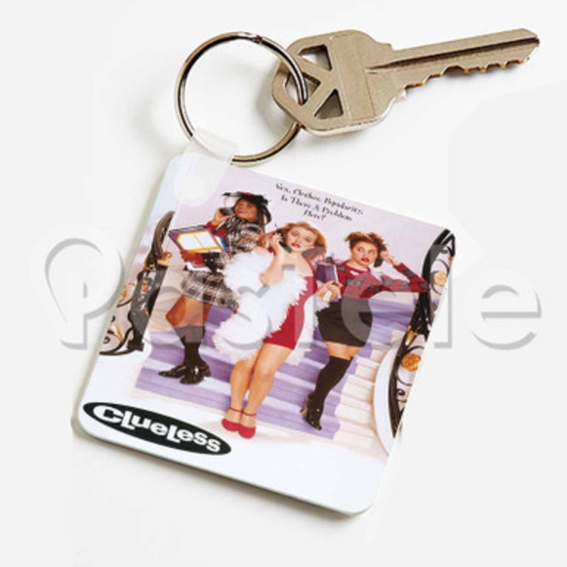 Clueless Custom Keychain Jewelry Necklaces Pendant Two Sides Key